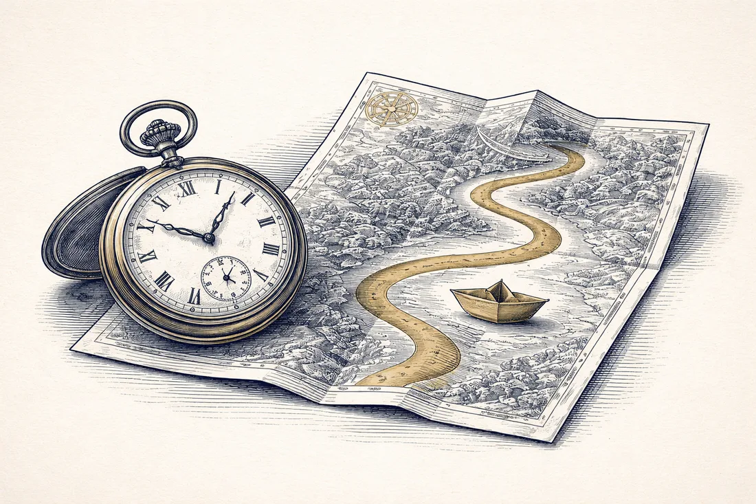 Fastest formation routes, engraved illustration